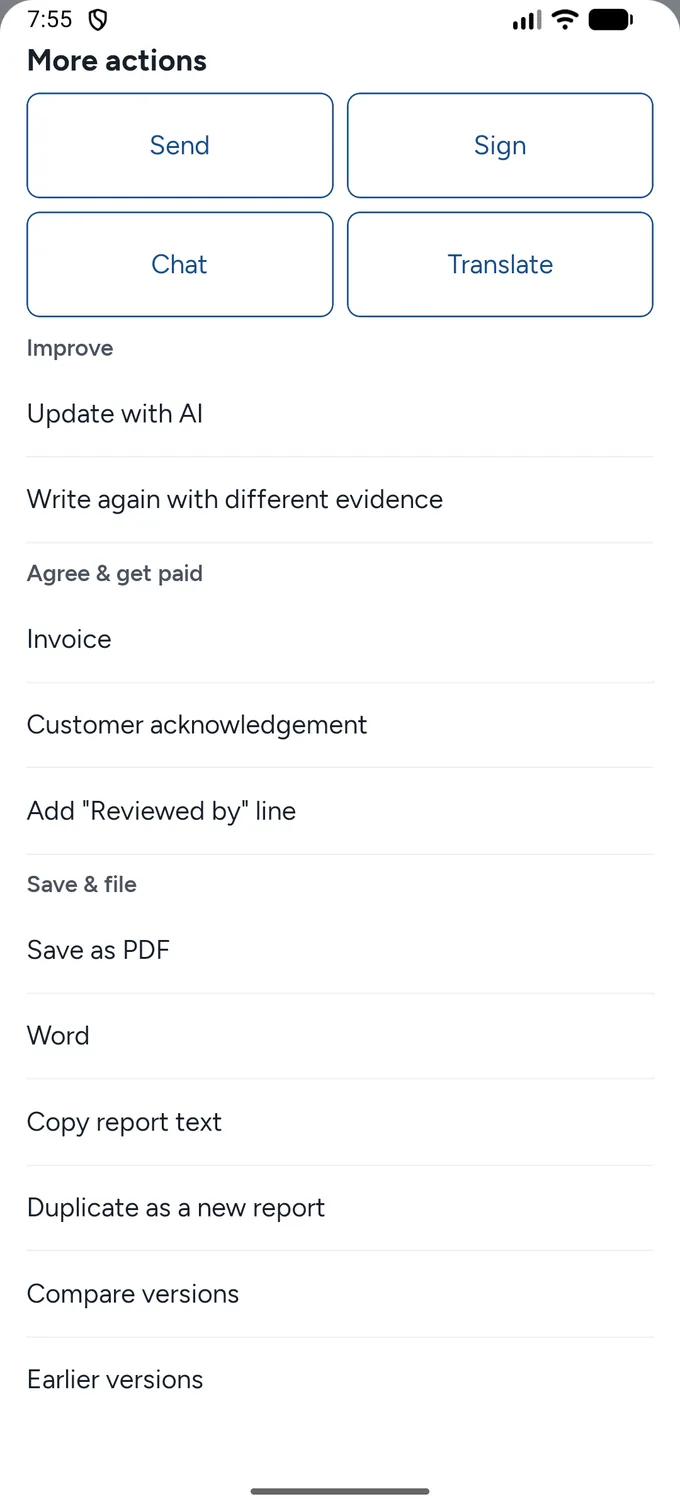 The Vitna app — pdf or word
