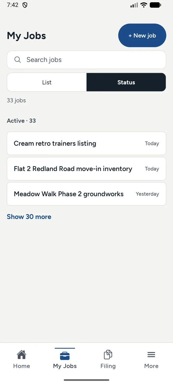 The Vitna app — everything findable