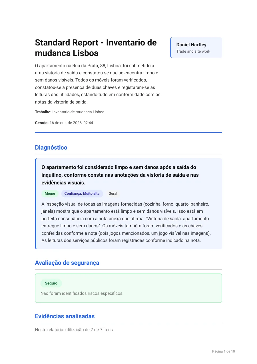 Sample report page 1