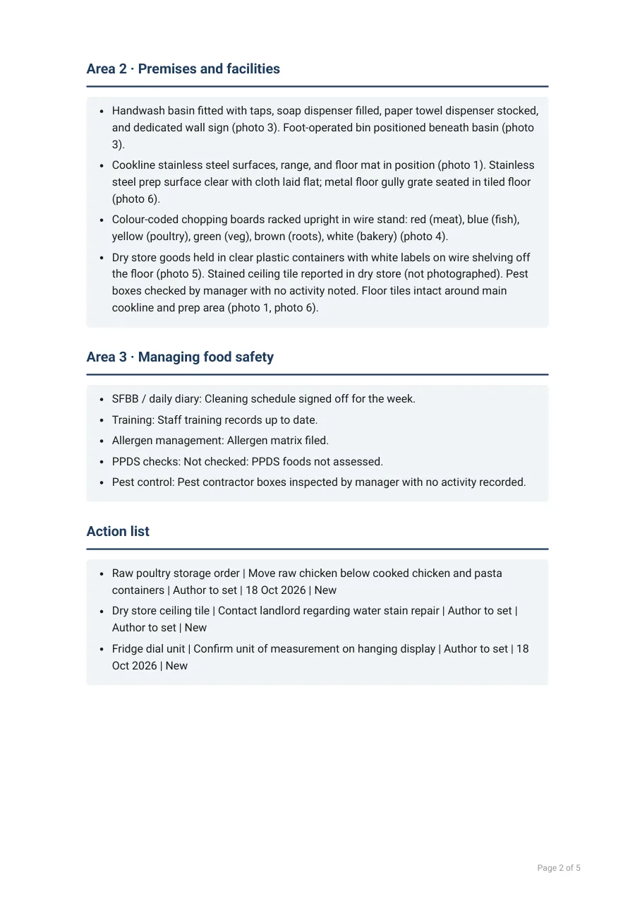 Report page 2 of 5