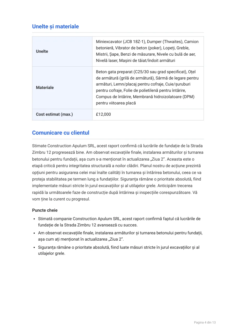 Sample report page 4
