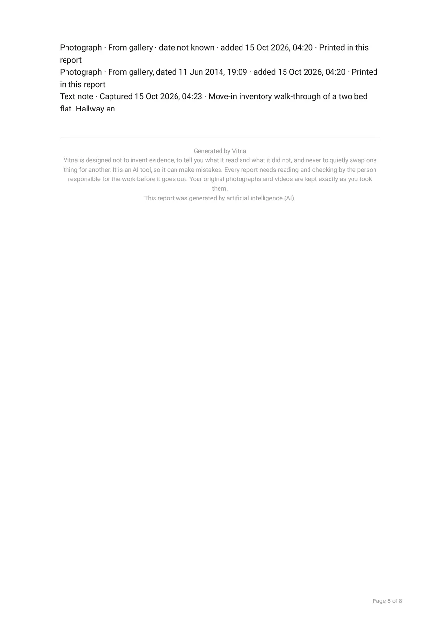 Sample report page 8